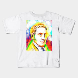 George Stephenson Colourful Portrait | George Stephenson Artwork 11 Kids T-Shirt